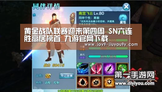 黄金战队联赛迎来第四周 SN六连胜高居榜首_九游官网下载(图1) 九游游戏平台官网